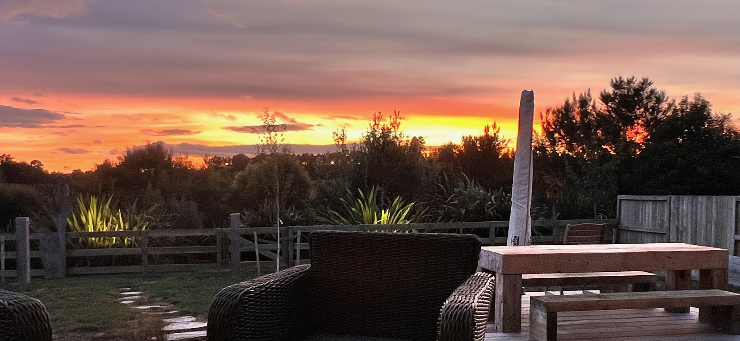 Uninterrupted rural views and a wide western sky